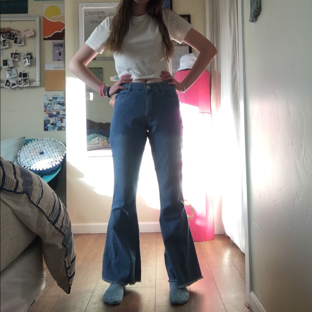 Walmart high waisted flare jeans!